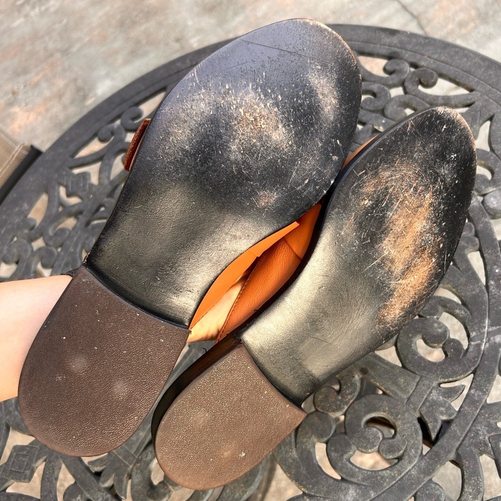 Lopez Taibo women’s leather loafers sandals - Picture 5 of 6